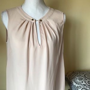 Jones New York Sleeveless Light Pink Blouse